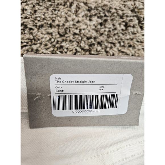 Everlane The 90s Cheeky Jean Bone 27 Regular High Rise Low Stretch NWT - Picture 8 of 9